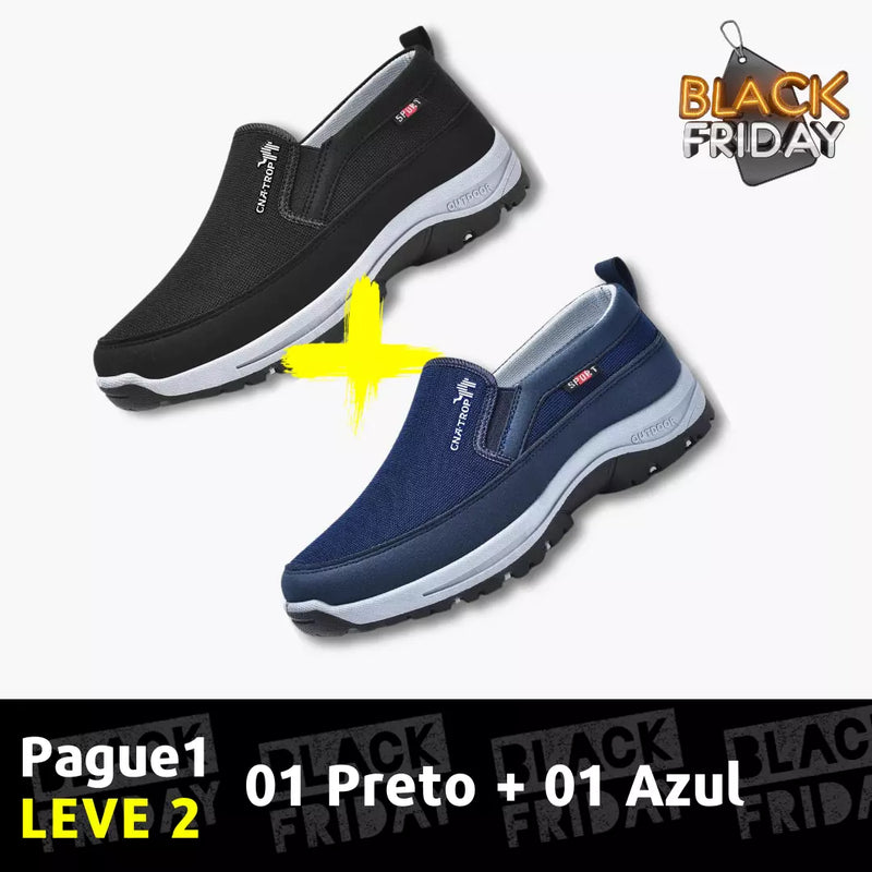 COMPRE 1 LEVE 2 Tênis Mocassim Ortopédico ConfortPlus 2025