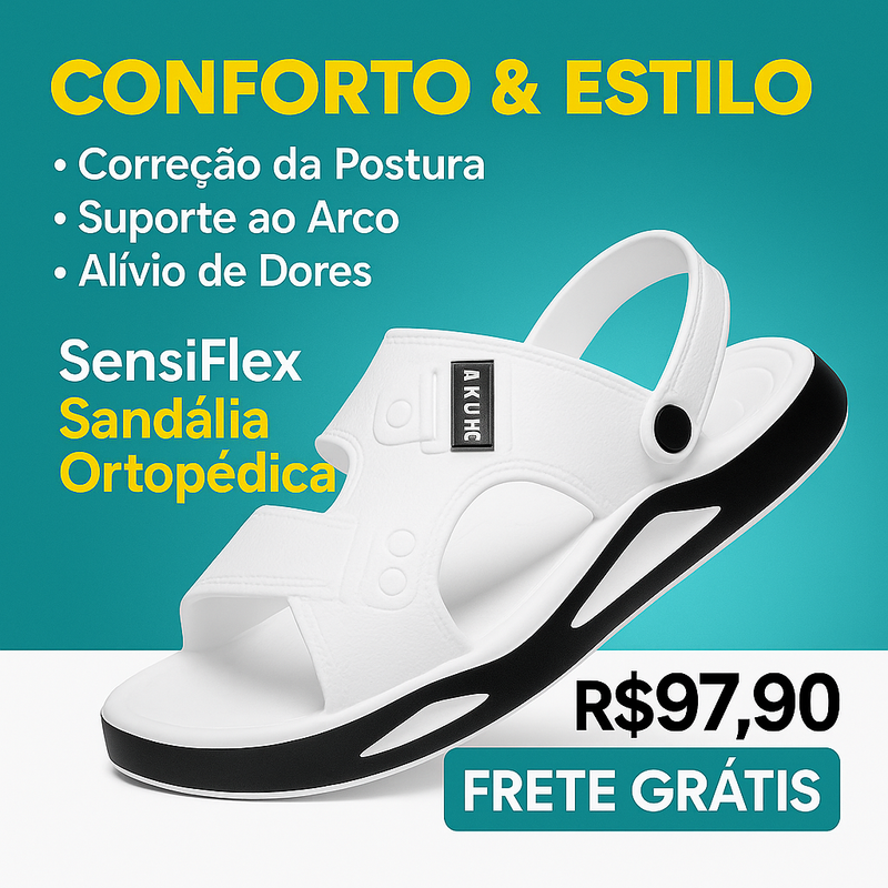 SensiFlex™ – Sandália Ortopédica de Verão Unissex